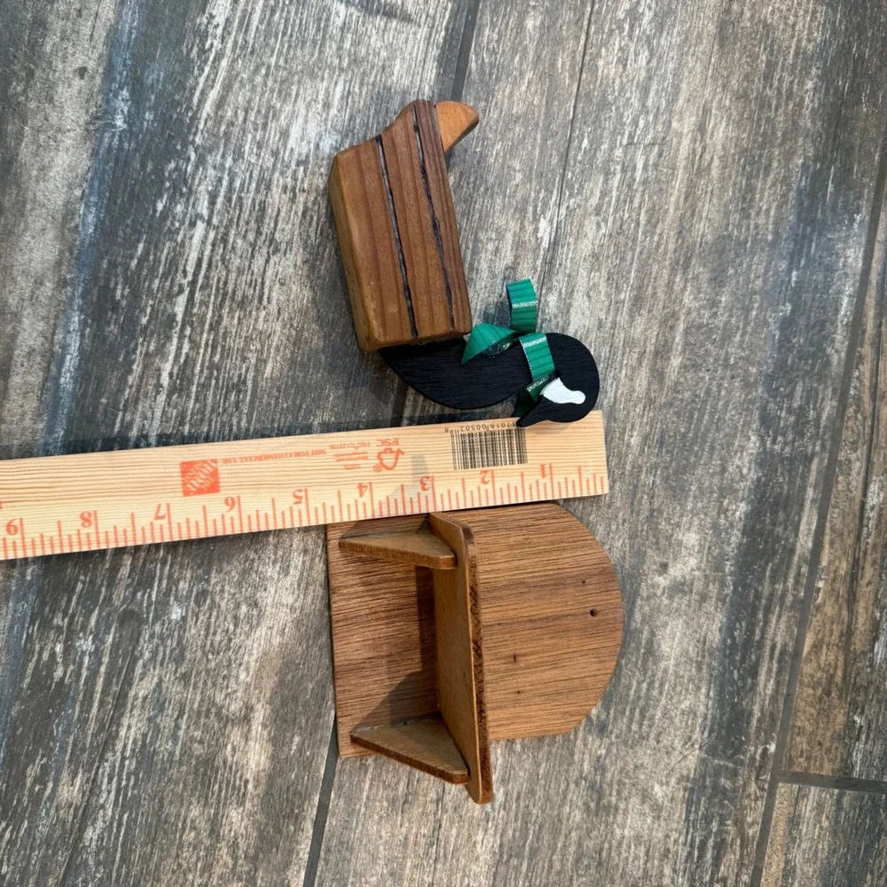 Vintage Cottagecore Goose Wood Mini Wall Shelf Handmade Folk Art Country‎ Decor